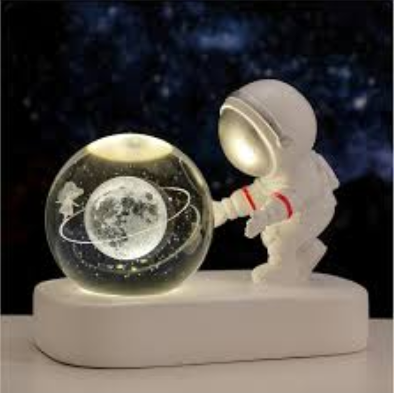 LUZ LED BOLA DE CRISTAL ASTRONAUTA GALAX