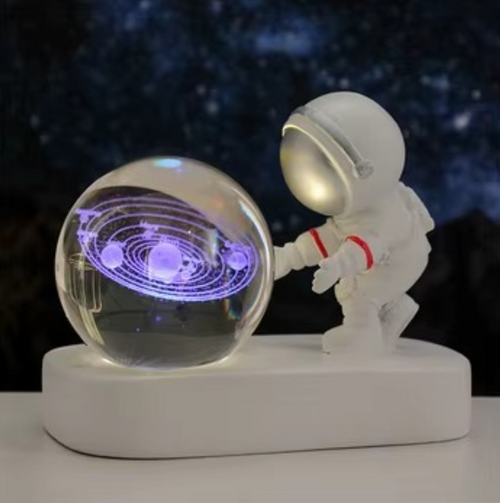 LUZ LED BOLA DE CRISTAL ASTRONAUTA GALAX