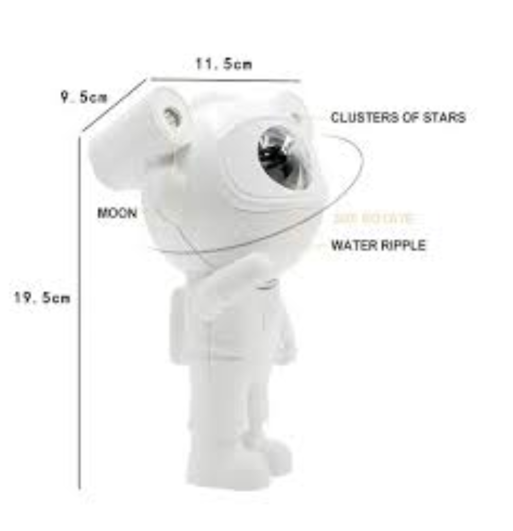 Proyector de galaxia de astronauta